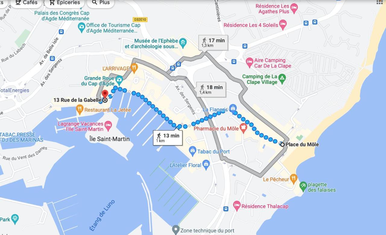 דירות אגדה Port Brescou, T3 En Duplex Climatise, Superbe Vue Sur Le Port מראה חיצוני תמונה